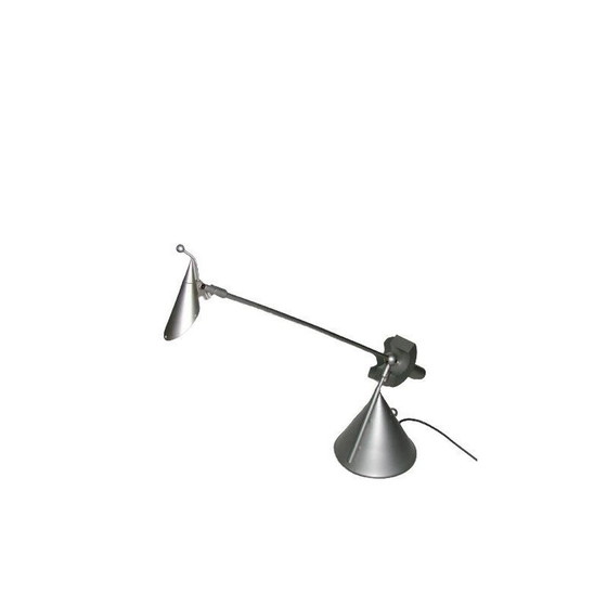 Image 1 of Lampe de bureau suspendue vintage en métal et aluminium, 1980