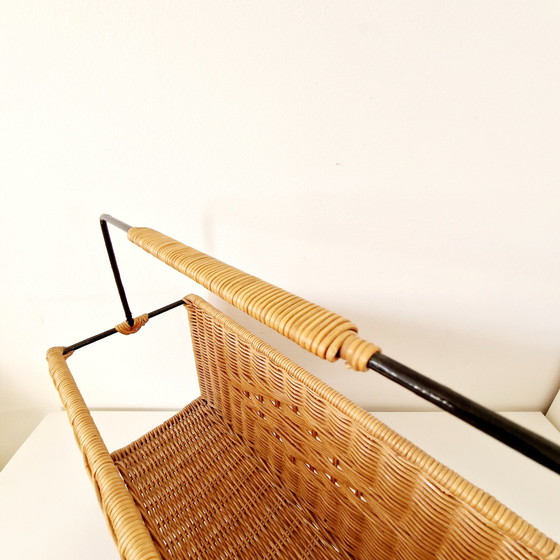 Image 1 of Panier de lecture vintage 60's Porte-magazines