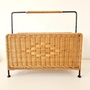 Panier de lecture vintage 60's Porte-magazines