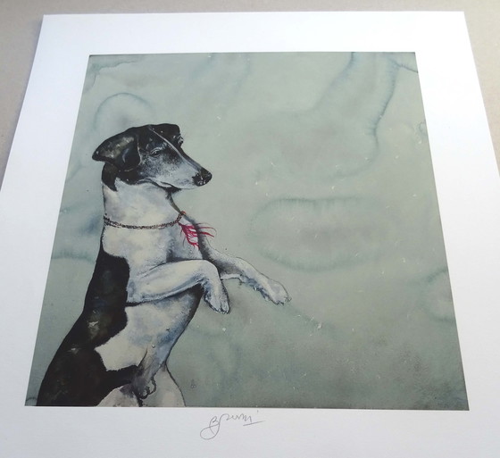 Image 1 of Bruno Bruni - Mon chien - Meneloa - Giclèe 2017 - Signé à la main