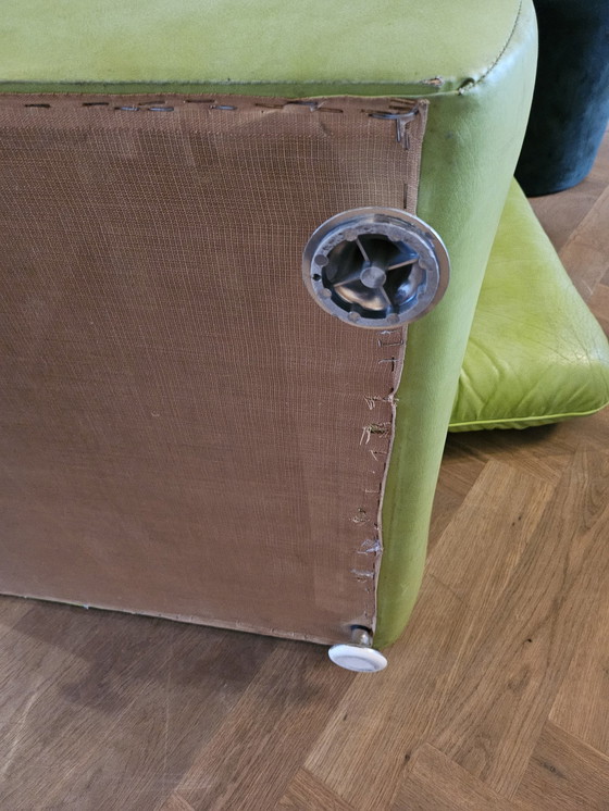 Image 1 of Fauteuil en cuir vintage des années 60 / Vert