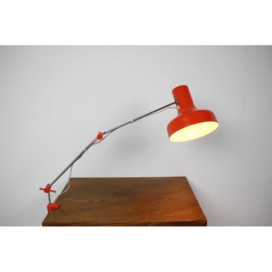Image 1 of Lampe de table vintage en métal laqué, Tchécoslovaquie 1960