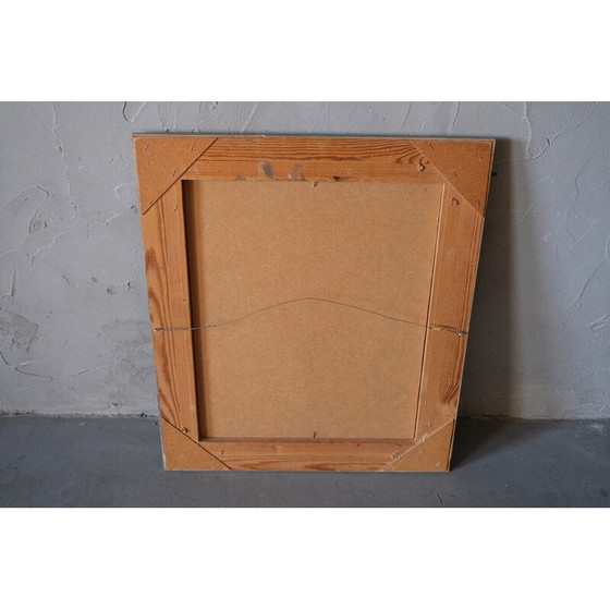 Image 1 of Huile vintage sur panneau d'Elsa Selander, années 1950