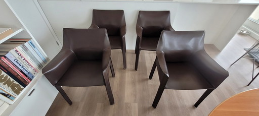 6x Cassina (2x) Cab 413 et (4x) Cab 414