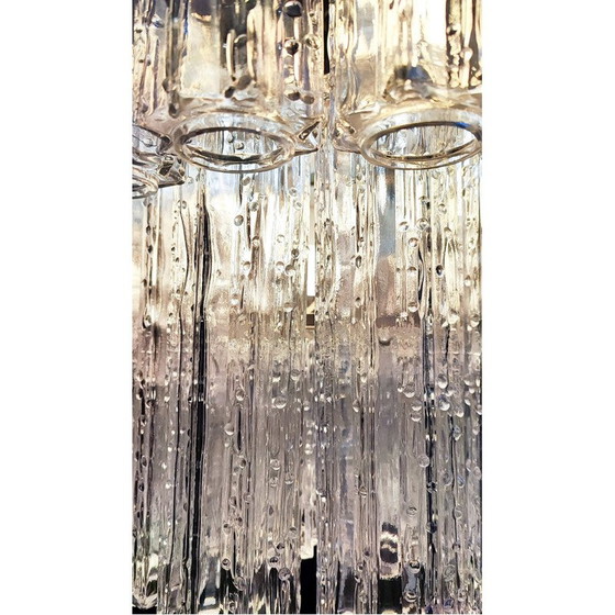 Image 1 of Lustre vintage Tronchi en verre de Murano par Toni Zuccheri pour Venini, Italie 1960