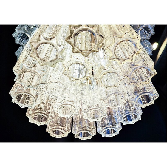 Image 1 of Lustre vintage Tronchi en verre de Murano par Toni Zuccheri pour Venini, Italie 1960