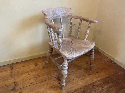 Chaise de bureau robuste Countryhouse English Victorian Windsor