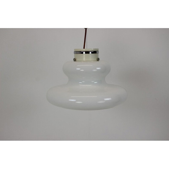 Image 1 of Lampe suspendue vintage en verre par Napako, Tchécoslovaquie 1960