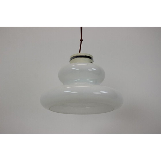 Image 1 of Lampe suspendue vintage en verre par Napako, Tchécoslovaquie 1960