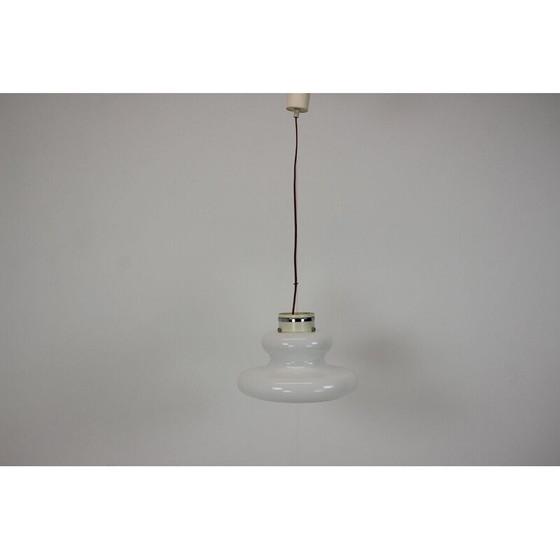 Image 1 of Lampe suspendue vintage en verre par Napako, Tchécoslovaquie 1960