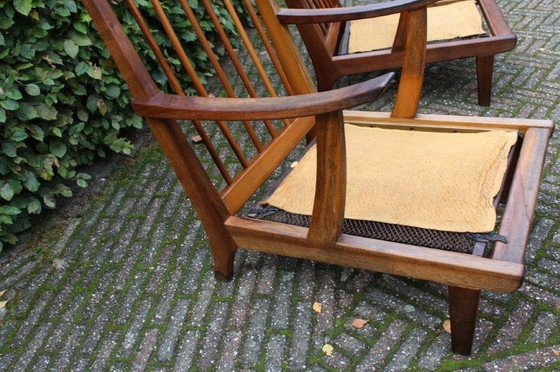Image 1 of 2x Chaise de fumeur vintage Mid Century Design danois Shrub & Rad stake