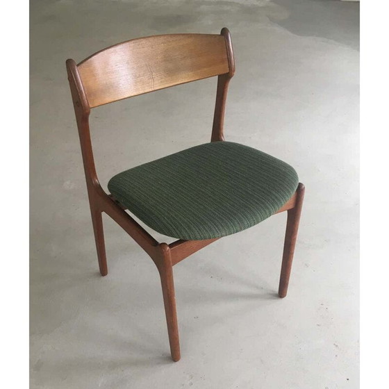 Image 1 of Ensemble de 6 chaises de salle à manger en teck, Inc. Rembourrage par Erik Buch Danish