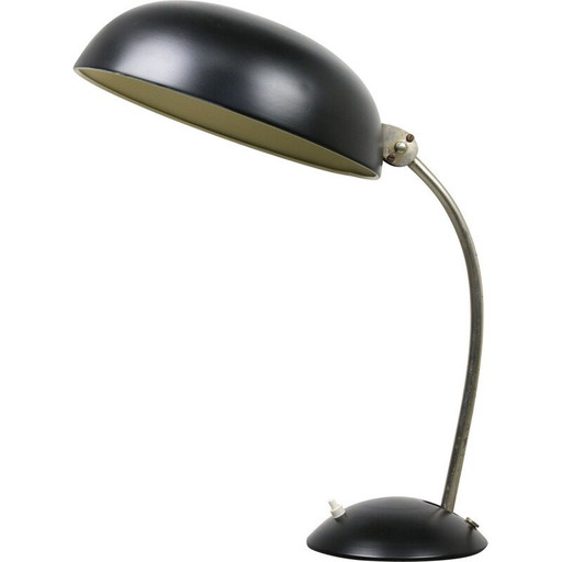 Lampe noire vintage Bauhaus, années 1930