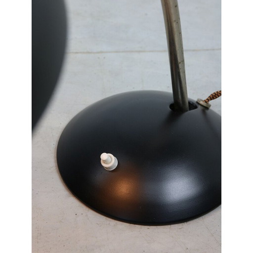 Lampe noire vintage Bauhaus, années 1930