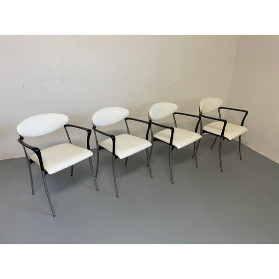 Image 1 of Ensemble de 4 chaises Coro vintage par Luigi Origlia, Italie 1980