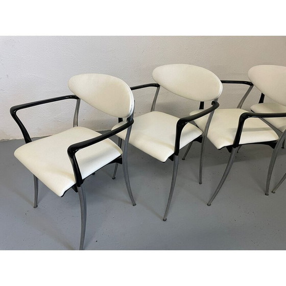 Image 1 of Ensemble de 4 chaises Coro vintage par Luigi Origlia, Italie 1980