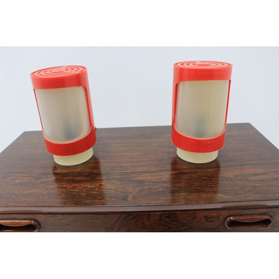 Image 1 of Paire de lampes de table cosmonaute vintage par Elektrosvit, 1970