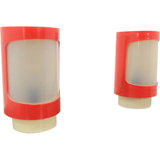 Image 1 of Paire de lampes de table cosmonaute vintage par Elektrosvit, 1970