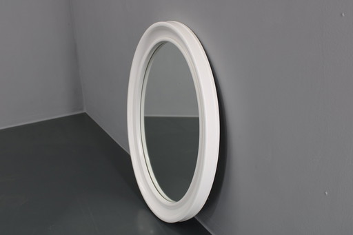 Miroir ovale en plastique italien 1970S