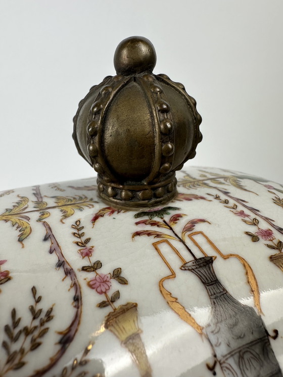 Image 1 of Jarre à couvercle Art Déco - Porcelaine