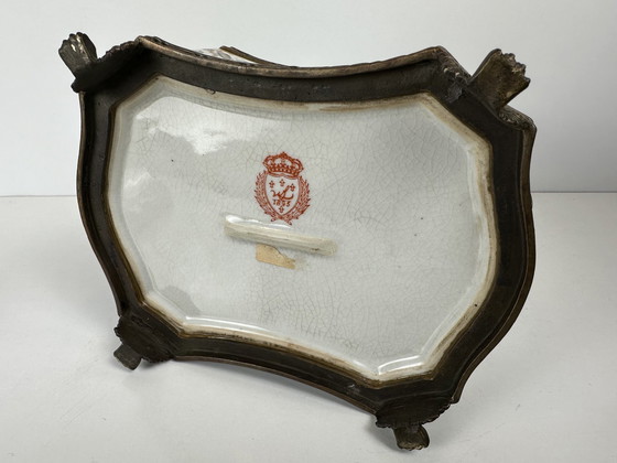 Image 1 of Jarre à couvercle Art Déco - Porcelaine