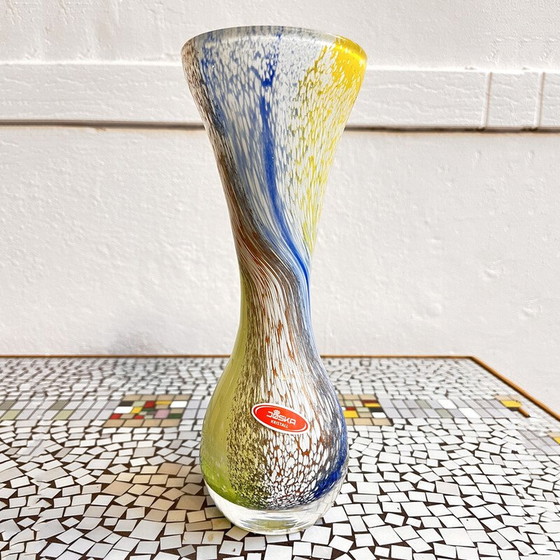 Image 1 of Vase en verre vintage pour Josh Kristall Mundgeblasen, Allemagne 1970