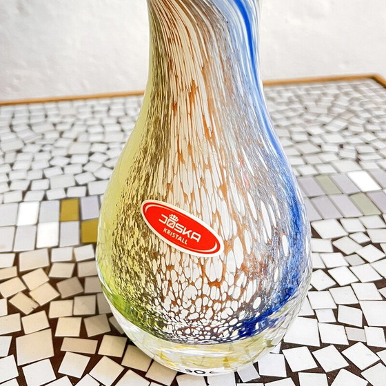Image 1 of Vase en verre vintage pour Josh Kristall Mundgeblasen, Allemagne 1970