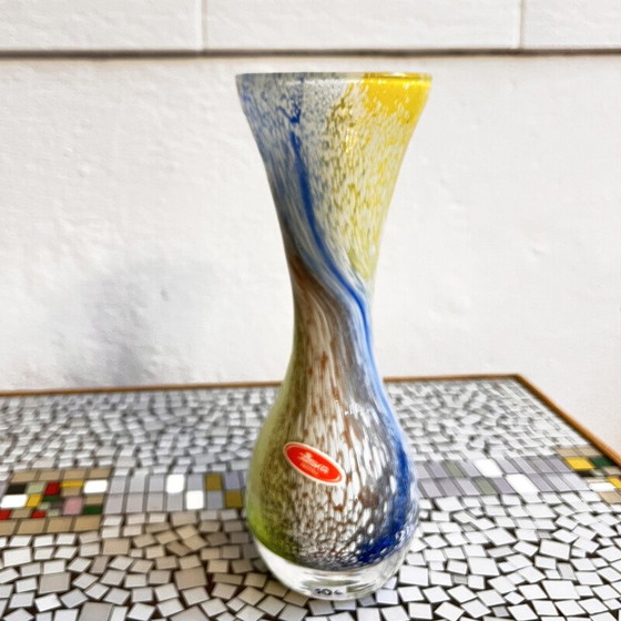 Image 1 of Vase en verre vintage pour Josh Kristall Mundgeblasen, Allemagne 1970