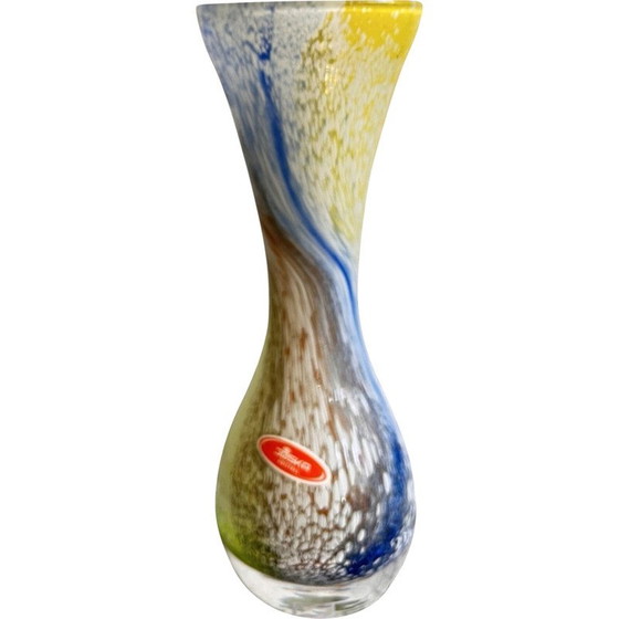 Image 1 of Vase en verre vintage pour Josh Kristall Mundgeblasen, Allemagne 1970