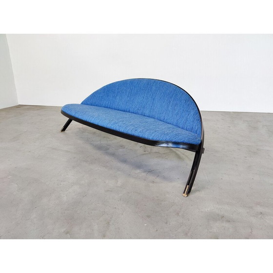 Image 1 of Canapé italien vintage bleu "Saturno" par Gastone Rinaldi pour Rima, 1957