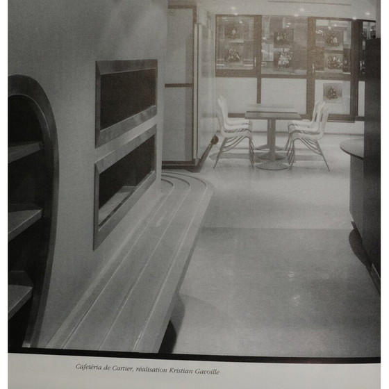 Image 1 of Ensemble de 8 chaises Cergy vintage en jaune doré par Kristian Gavoille pour Cartier, 1996