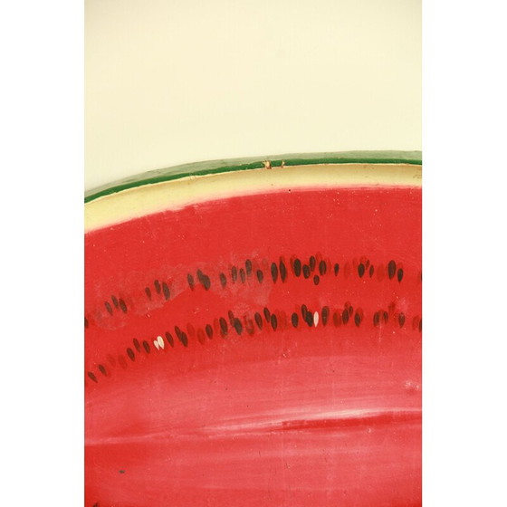 Image 1 of Plateau vintage en papier mâché anguria, Italie 1960