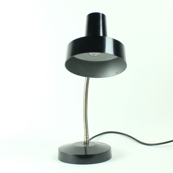 Image 1 of Lampe de table vintage en bakélite noire et métal par Elektrosvit, Tchécoslovaquie 1970