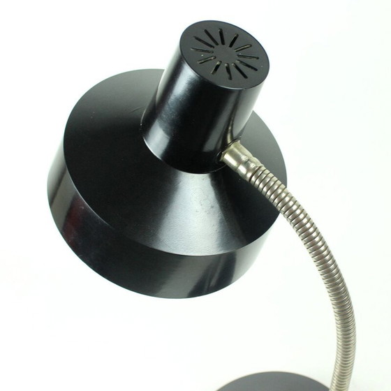 Image 1 of Lampe de table vintage en bakélite noire et métal par Elektrosvit, Tchécoslovaquie 1970