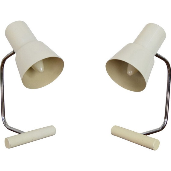 Image 1 of Paire de lampes de table vintage par Josef Hurka pour Napako, Tchécoslovaquie 1970