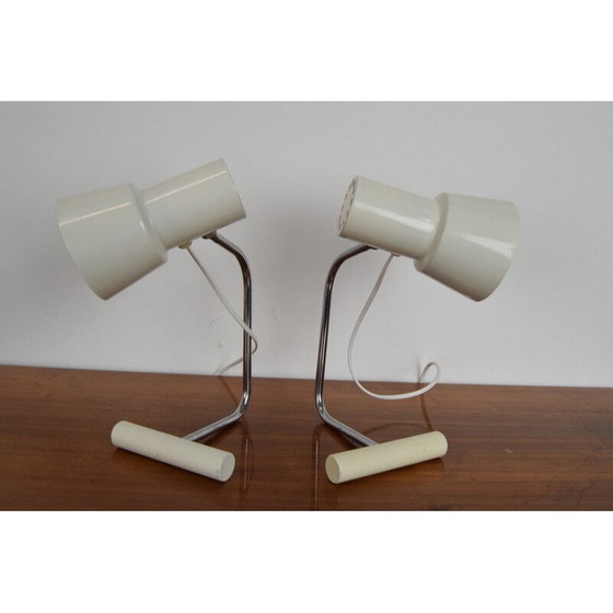 Image 1 of Paire de lampes de table vintage par Josef Hurka pour Napako, Tchécoslovaquie 1970