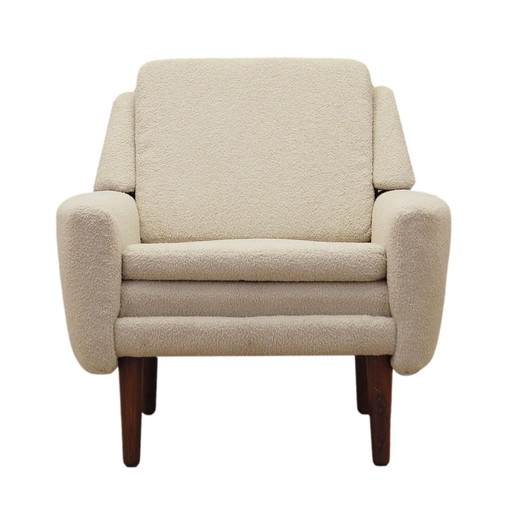 Fauteuil crème, Design danois, 1970S, Production : Danemark