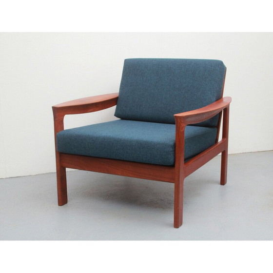 Image 1 of Fauteuil vintage teka par Arne Wahl Iversen pour Komfort, Danemark années 1960