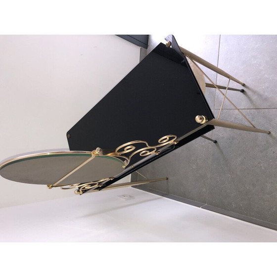 Image 1 of Coiffeuse vintage avec son tabouret postiche