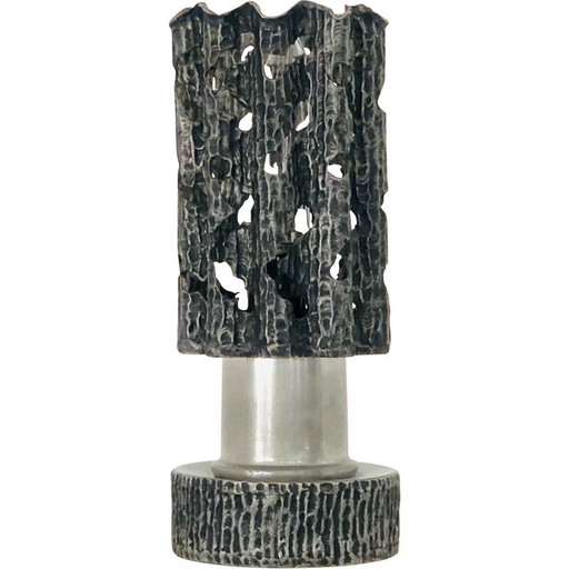 Lampe vintage en étain, Italie 1960