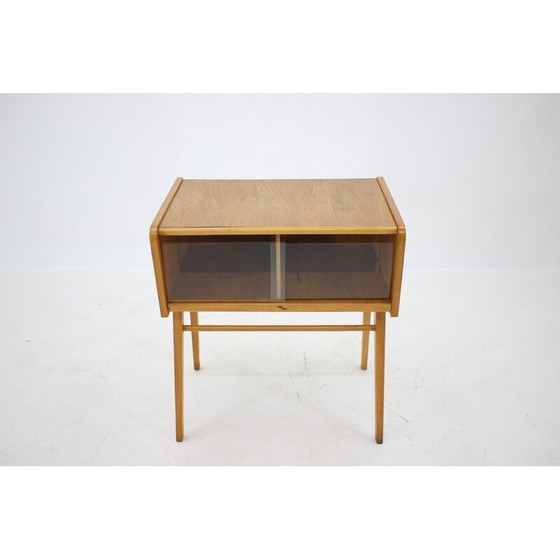 Image 1 of Armoire vintage en chêne et verre, Tchécoslovaquie années 1960
