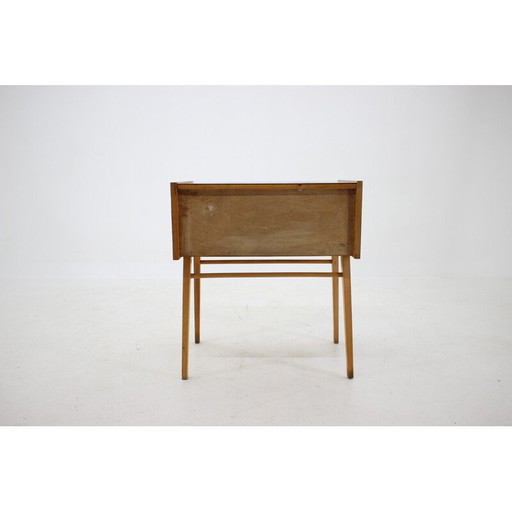 Armoire vintage en chêne et verre, Tchécoslovaquie années 1960