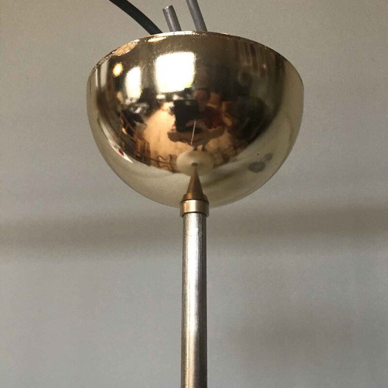 Image 1 of Suspension vintage en opaline Toupie 1950s