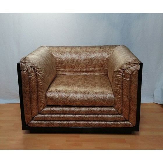 Image 1 of Fauteuil en soie vintage de Pierre Cardin, années 1970-1980