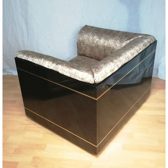 Image 1 of Fauteuil en soie vintage de Pierre Cardin, années 1970-1980