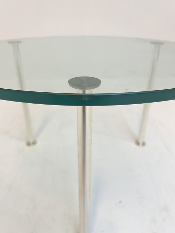 Image 1 of Ensemble de tables d'appoint en verre (2), style hollywoodien, années 1970