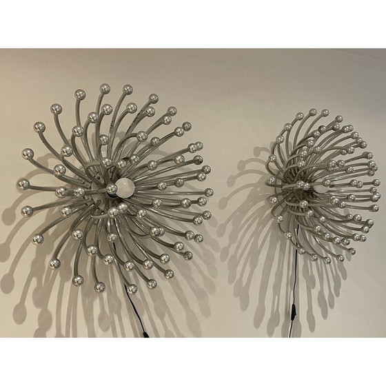 Image 1 of Paire d'appliques vintage Pistillo par Valenti Luce pour Studio Tetrarch, 1960