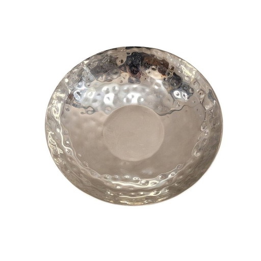 Centre de table vintage en aluminium, Italie 1970