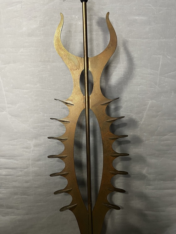 Image 1 of Lampadaire , Sculpture faite à la main. Brutaliste . Approx 1980 , Strange , Design