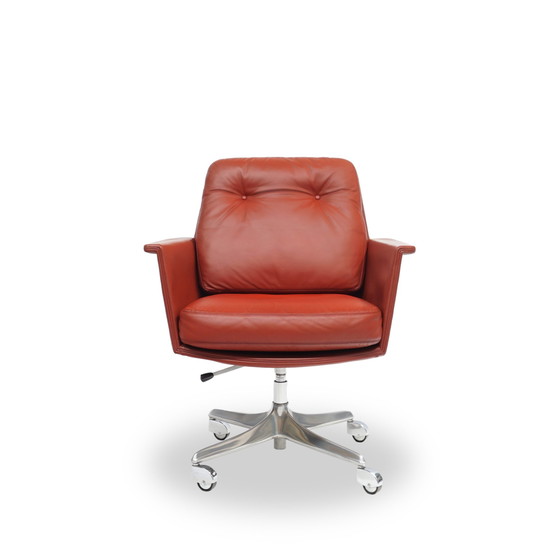 Image 1 of Cor Sedia Fauteuil en cuir Réglable en hauteur Sur roulettes